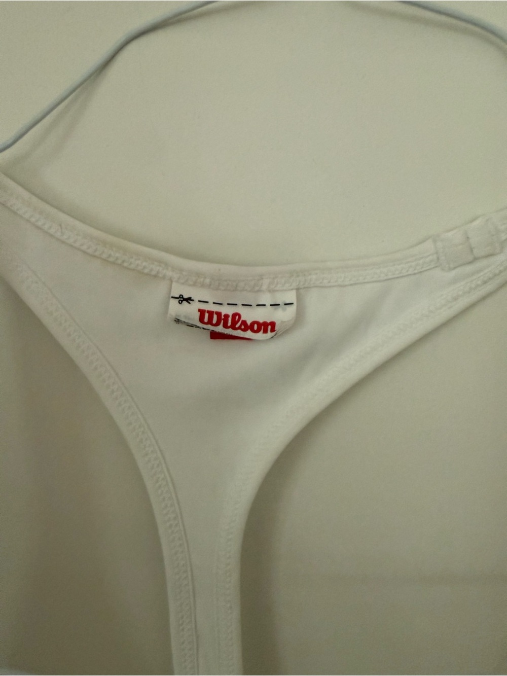 Wilson White Unmatched aTennis Athletic Dress with Striped Waistband size Medium - Picture 8 of 8